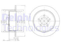 Disc frana puntea spate (BG4129 DELPHI) SUBARU