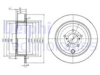 Disc frana puntea spate (BG4158 DELPHI) SUBARU,TOYOTA