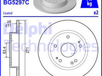 Disc frana puntea spate (BG5297C DELPHI) FORD