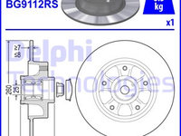 Disc frana puntea spate (BG9112RS DELPHI) RENAULT