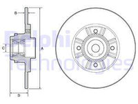 Disc frana puntea spate (BG9114RS DELPHI) RENAULT