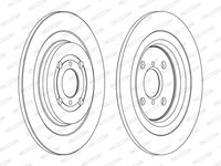 Disc frana puntea spate (DDF1588C FERODO) DAIHATSU,TOYOTA