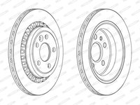 Disc frana puntea spate (DDF1802C FERODO) VOLVO