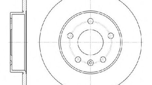 Disc frana puntea spate OPEL MERIVA 05/2003 -