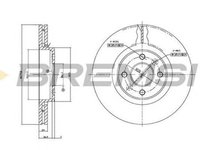 Disc frana RENAULT CAPTUR BREMSI DBB124V