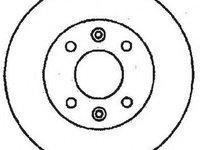 Disc frana RENAULT CLIO   (B/C57_, 5/357_) (1990 - 1998) JURID 561235JC