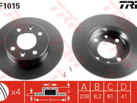 Disc frana RENAULT CLIO   (B/C57_, 5/357_) - Cod intern: W20009117 - LIVRARE DIN STOC in 24 ore!!!