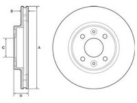 Disc frana RENAULT CLIO Grandtour IV DELPHI BG4570