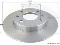 Disc frana RENAULT CLIO I (B/C57, 5/357) (1990 - 1998) COMLINE ADC1515 piesa NOUA