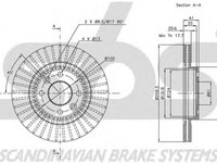 Disc frana RENAULT CLIO I B C57 5 357 sbs 1815203910