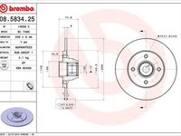 Disc frana RENAULT CLIO II BB0 1 2 CB0 1 2 BREMBO 08583425