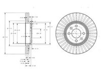 Disc frana RENAULT CLIO II BB0 1 2 CB0 1 2 DELPHI BG3430