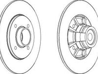 Disc frana RENAULT CLIO II BB0 1 2 CB0 1 2 FERODO DDF1517