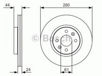 Disc frana RENAULT CLIO III (BR0/1, CR0/1) (2005 - 2016) Bosch 0 986 479 R67