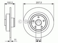 Disc frana RENAULT CLIO III (BR0/1, CR0/1) - Cod intern: W20270929 - LIVRARE DIN STOC in 24 ore!!!