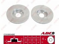 Disc frana RENAULT CLIO III Grandtour (KR0/1) (2008 - 2012) ABE C31089ABE piesa NOUA