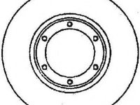 Disc frana RENAULT ENCORE (B/C37_), RENAULT SUPER 5 (B/C40_), RENAULT ALLIANCE (L42_) - JURID 561416J