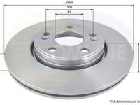 Disc frana RENAULT ESPACE III (JE0) (1996 - 2002) COMLINE ADC1516V piesa NOUA