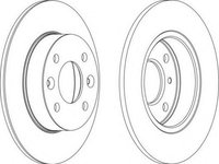 Disc frana RENAULT EXTRA caroserie (F40_, G40_), RENAULT CLIO (B/C57_, 5/357_), RENAULT TWINGO I (C06_) - FERODO DDF070