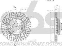 Disc frana RENAULT FLUENCE L30 SBS 1815203970