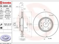 Disc frana RENAULT GRAND Scenic II JM0 1 BREMBO 09989520