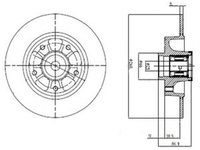 Disc frana RENAULT GRAND Scenic III JZ0 1 DELPHI BG9112RSC