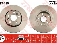 Disc frana RENAULT KANGOO Express FW0 1 TRW DF6110 PieseDeTop