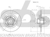 Disc frana RENAULT KANGOO GRAND KANGOO KW0 1 SBS 1815203975