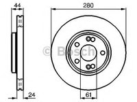 Disc frana RENAULT LAGUNA I B56 556 BOSCH 0986478734