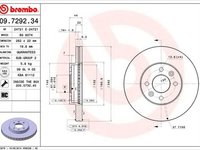 Disc frana RENAULT LAGUNA I B56 556 BREMBO 09729234