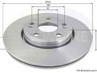 Disc frana RENAULT LAGUNA I B56 556 COMLINE ADC1516V