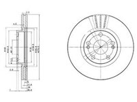 Disc frana RENAULT LAGUNA I B56 556 DELPHI BG2697