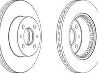 Disc frana RENAULT LAGUNA I B56 556 FERODO DDF1006