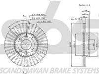 Disc frana RENAULT LAGUNA I B56 556 sbs 1815203911