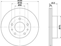 Disc frana RENAULT LAGUNA II (BG0/1) (2001 - 2016) KRIEGER 0950004108 piesa NOUA