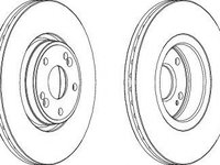 Disc frana RENAULT LAGUNA II (BG0/1) (2001 - 2016) FERODO DDF1205 piesa NOUA