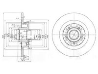 Disc frana RENAULT LAGUNA II BG0 1 DELPHI BG3689