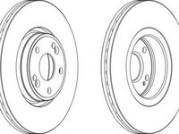 Disc frana RENAULT LAGUNA II (BG0/1_), RENAULT LAGUNA II Sport Tourer (KG0/1_) - FERODO DDF1205