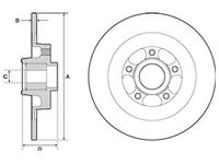 Disc frana RENAULT LAGUNA III BT0 1 DELPHI BG9138RS