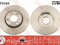 Disc frana RENAULT LATITUDE L70 TRW DF6184 PieseDeTop