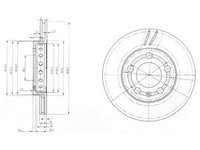 Disc frana RENAULT MASTER II caroserie (FD) (1998 - 2010) KRIEGER 0950004015 piesa NOUA