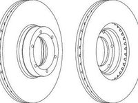 Disc frana RENAULT MASTER II caroserie FD FERODO DDF1067