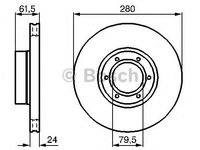 Disc frana RENAULT MASTER II Van (FD) (1998 - 2016) Bosch 0 986 478 745