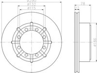 Disc frana RENAULT MASTER II Van (FD) - OEM - MAXGEAR: 19-1942 - W02747708 - LIVRARE DIN STOC in 24 ore!!!