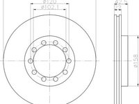 Disc frana RENAULT MASTER II Van (FD) - OEM - MAXGEAR: 19-2860 - W02747360 - LIVRARE DIN STOC in 24 ore!!!