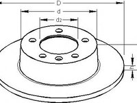 Disc frana RENAULT MASTER II Van (FD), RENAULT MASTER II platou / sasiu (ED/HD/UD), OPEL MOVANO caroserie (F9) - TOPRAN 207 071