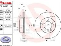 Disc frana RENAULT MASTER III bus JV BREMBO 09B63310