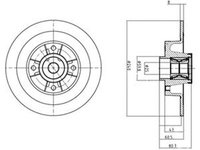 Disc frana RENAULT MEGANE CC EZ0 1 DELPHI BG9028RS