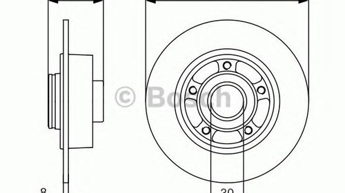 Disc frana RENAULT MEGANE CC (EZ0/1_) - OEM -