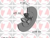 Disc frana RENAULT MEGANE I (BA0/1_), RENAULT MEGANE I Coup (DA0/1_), RENAULT MEGANE I Classic (LA0/1_) - ZIMMERMANN 470.2442.00